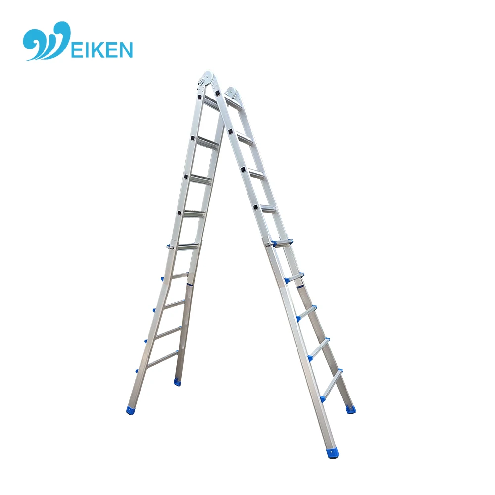 Silver aluminum en131 ladder sports agility ladders ladders folding multipurpose aluminum alloy