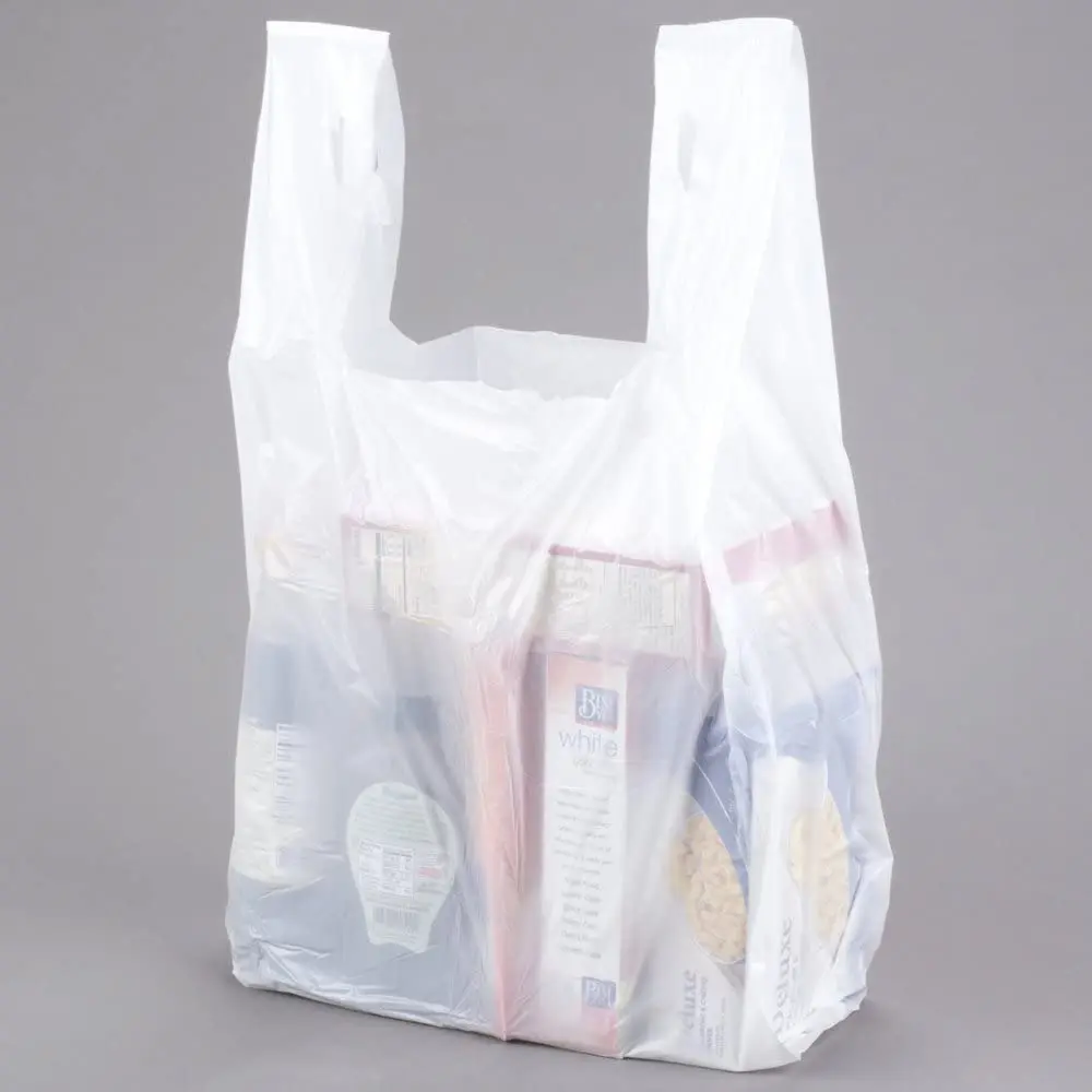 RTS 1000 упаковка, 11,5*6,5*21 дюймов, белая футболка, пластиковые сумки для покупок