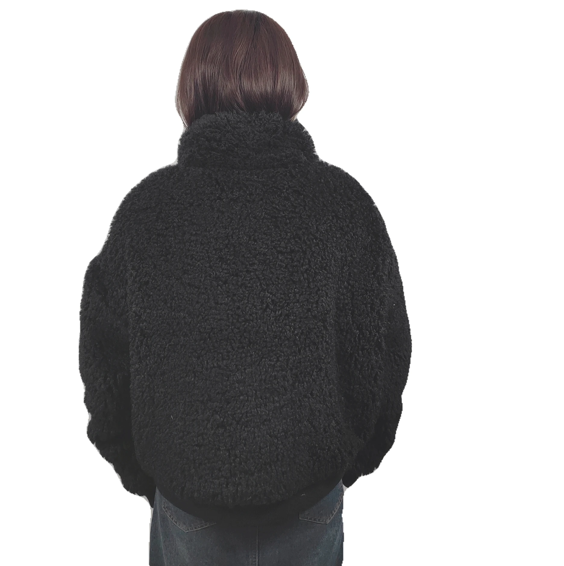 The faux fur zhejiang slim size women coats