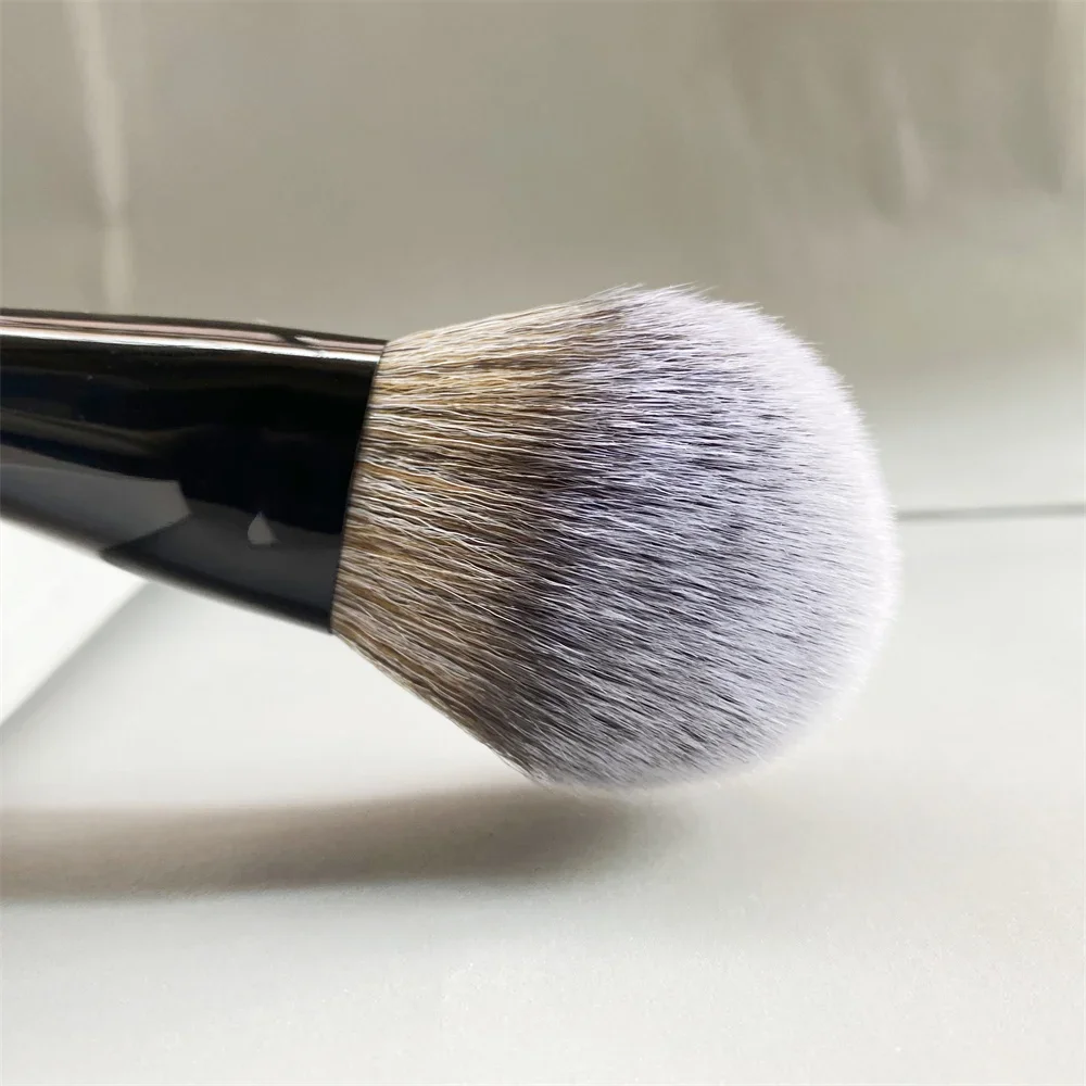 PRO Powder Makeup Brush 50 Black Light Weight Powder Setting Finishing Cosmetic Tool with Soft synthetic Hair