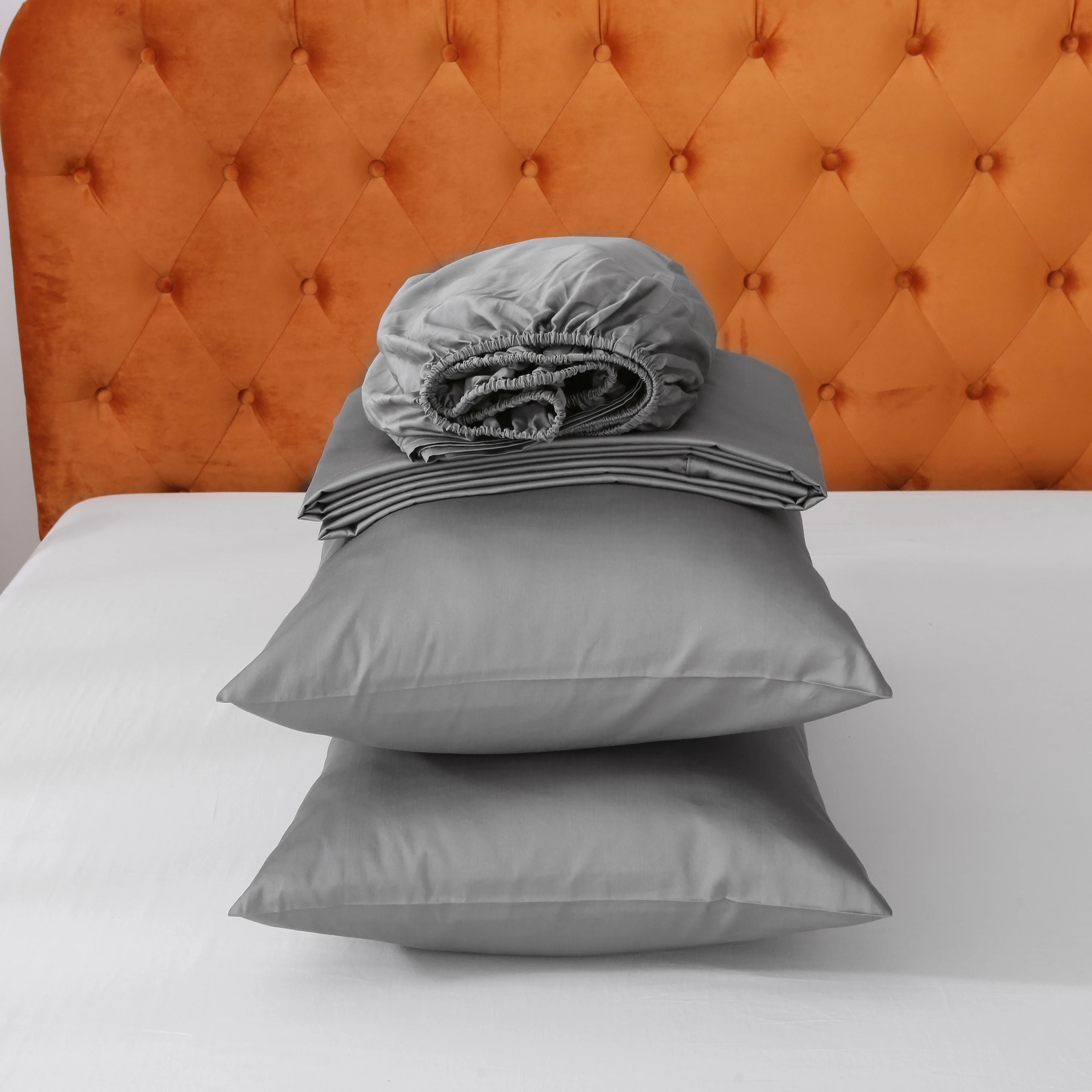 5 star Hotel satin 300TC 400TC Sateen luxury 100% Long Staple Cotton Premium Hotel Bedding Set Duvet Cover Set bed linen sheet