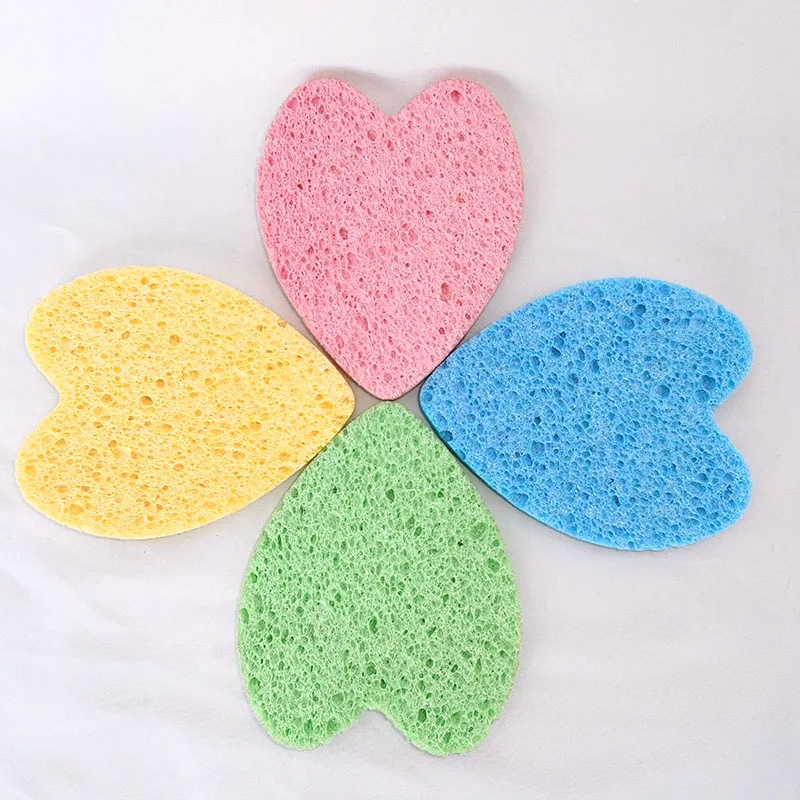 
Pure fiber porous breathable cellulose facial compression cleaning sponge 