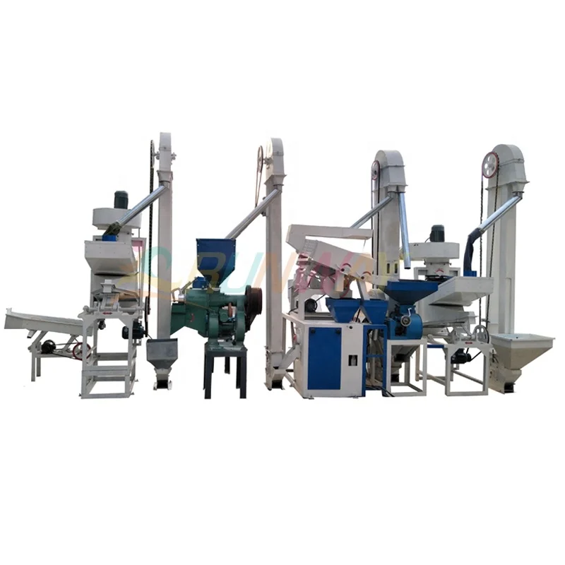 Automatic small rice mill machine with destoner good price for Ghana