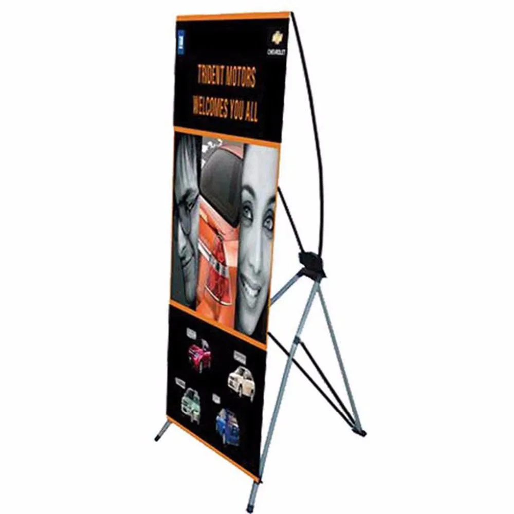 Advertising X Banner Size 60 X 160 Cm 80 X 180 Cm For Trade Show Low Price Stand X Banner Stand