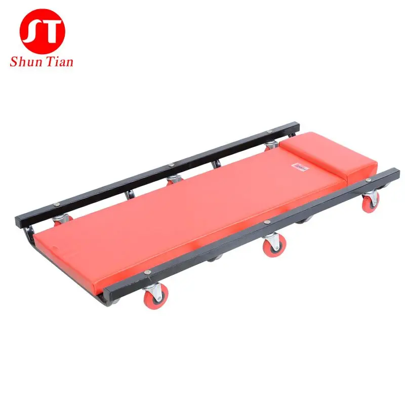 36 40 Inch  Fold Car Creeper 110 KG Heavy Duty Plastic Low Profile Automotive Car Repair Creeper Tools With Wheels