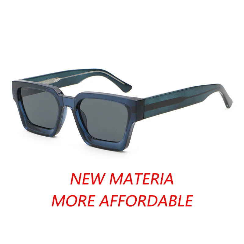 2024 manufacturer upgraded luxury Italy designer custom logo unisex thick vintage square sunglasses for man