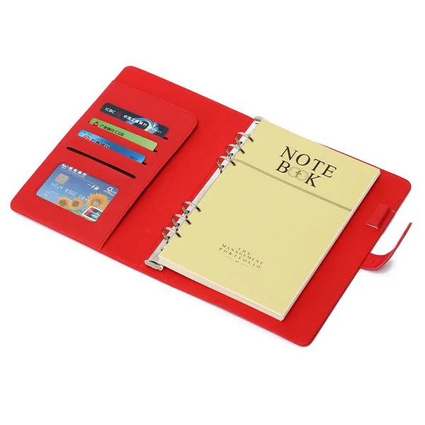 
a5 handmade leather diary planner with 6 ring binder calendar planner custom journal covers 