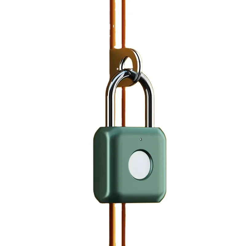 
security Keyless USB Rechargeable Portable Fingerprint Smart Padlock Quick Unlock Zinc Alloy Smart Biometric Fingerprint Padlock 