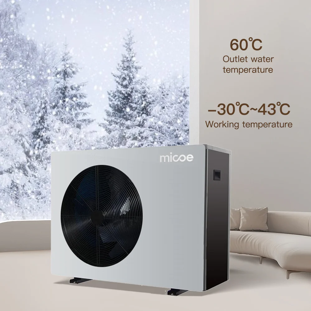 Micoe Keymark CE ROHS SG READY R32 EVI Monobloc Heating Hot water 6KW 10KW 15KW 18KW 24KW Heat Pump Germany Poland Netherlands