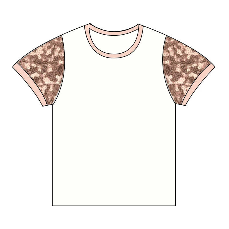 Toddler Kids 100% Cotton Tshirt Embellished Mesh Short Sleeve with Flocked Baby Summer Unisex Top