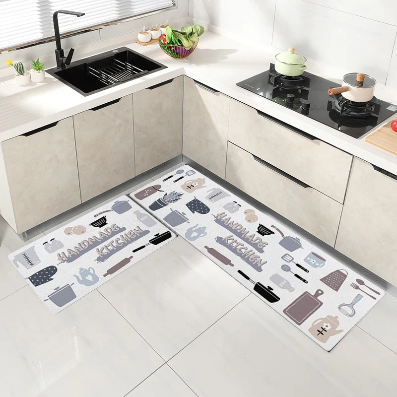 2021 multi anti fatigue memory foam kitchen floor mats waterproof oil  resistant easy clean kitchen foot mats