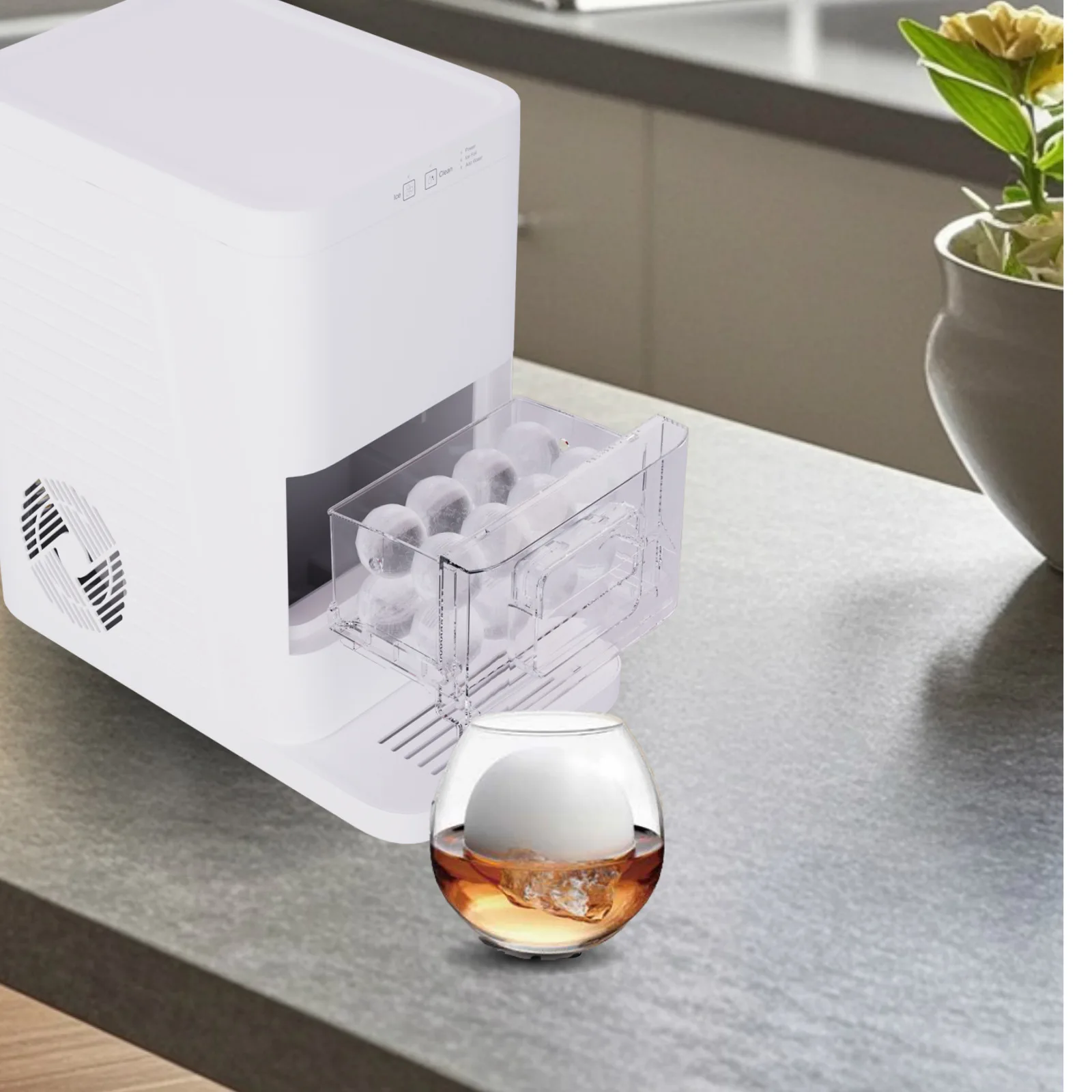 home ice makermachine Automatic Household Mini Portable Ice Maker Machine Freestanding Automatic Liquid Freezer Ice Generator