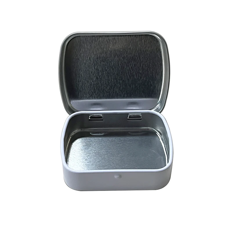 Manufacturer Custom Metal Hinged Small Mint Candy Tin Box