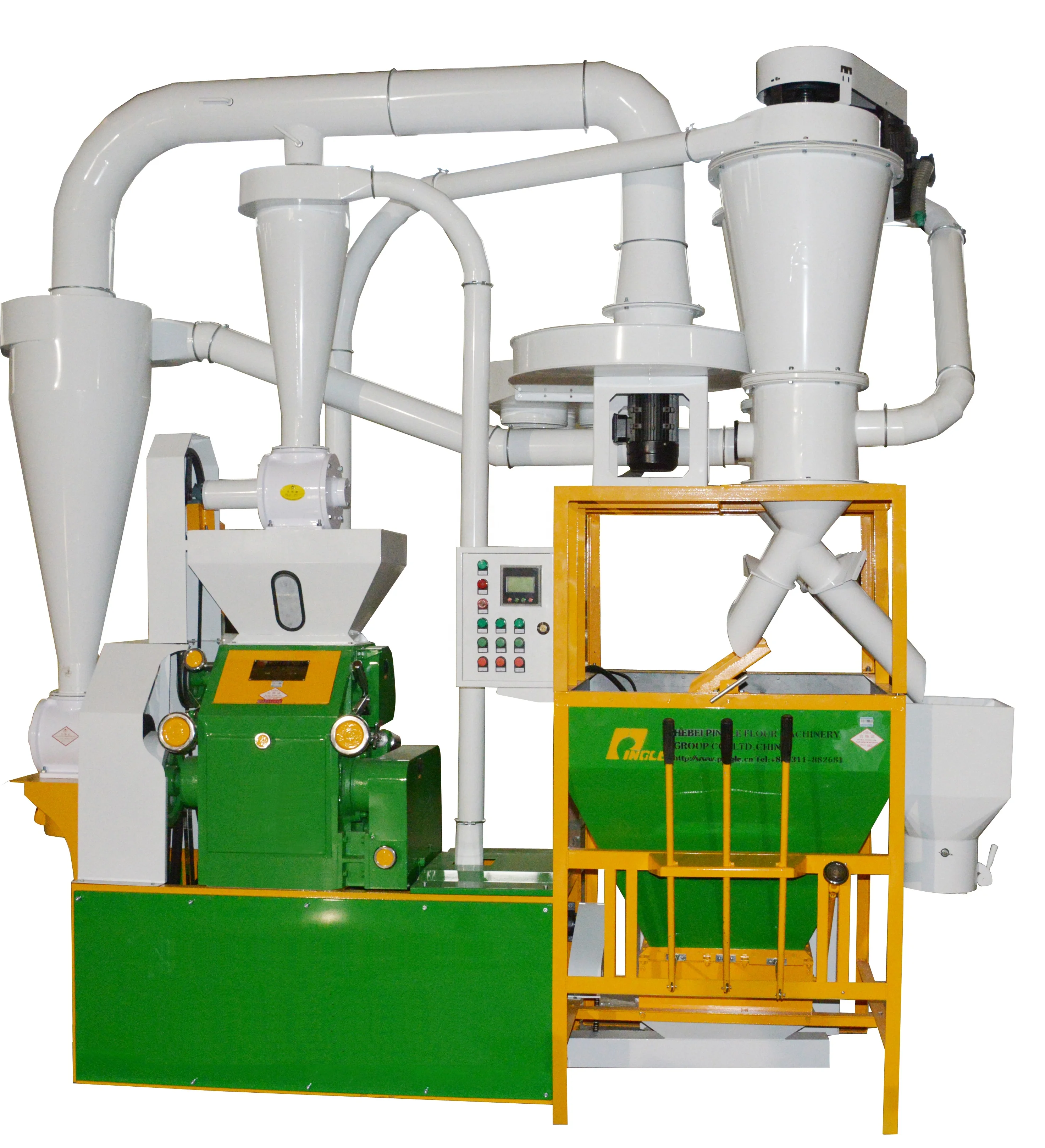 Small scale home type flour mill milling machine for maize, wheat, broken rice and husked sorghum