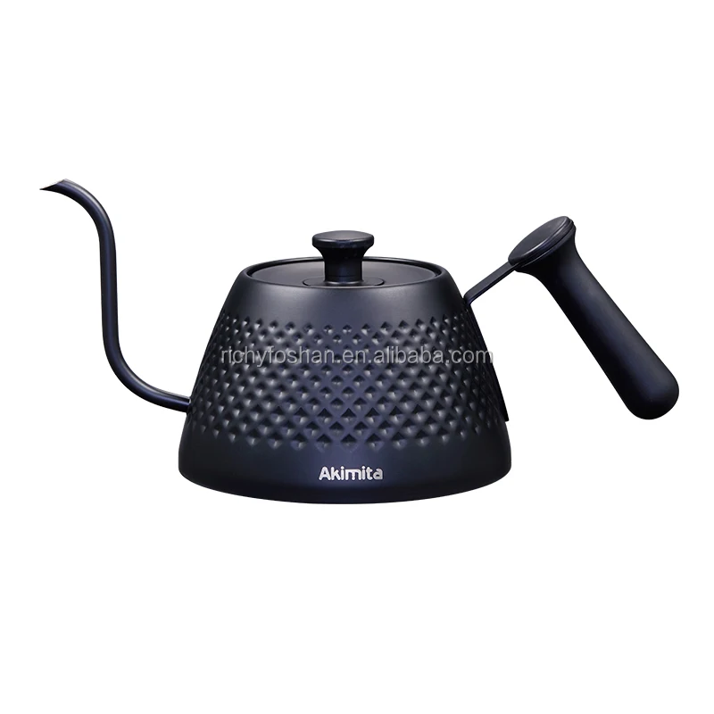 
High Quality Single Wall Stainless Steel Electrolysis Inner Kettle With Gooseneck Pour Over Coffee Drip Kettle 