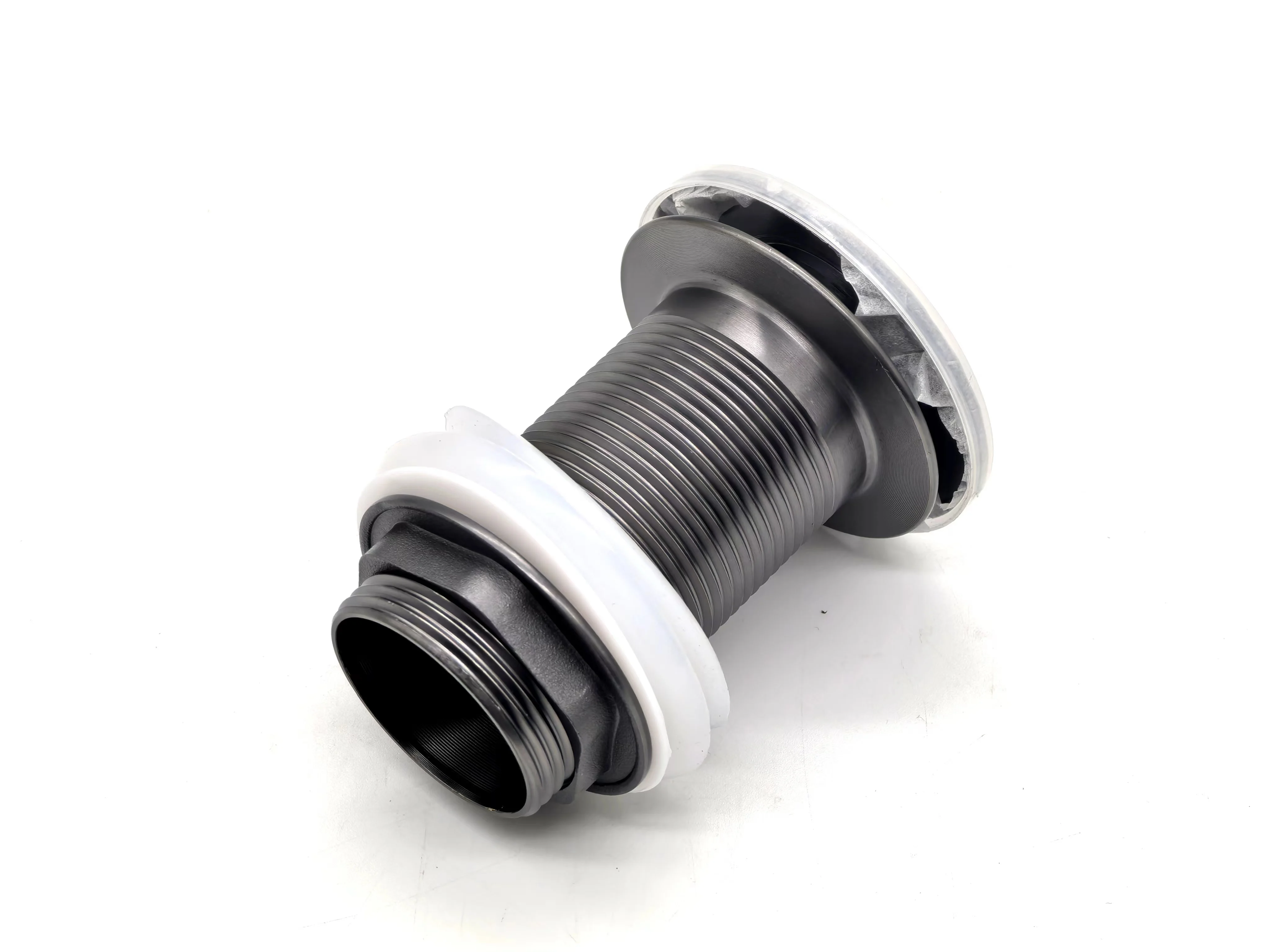 Brass Material Gun Gray Bathroom Basin Drainer Stopper Vanity Waste Drain Vessel Sink Push Down Pop up Drain Without Overflow