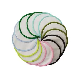 Fashion Organic Bamboo Makeup Pad Colorful Washable Cotton Bamboo make up Remover Pads