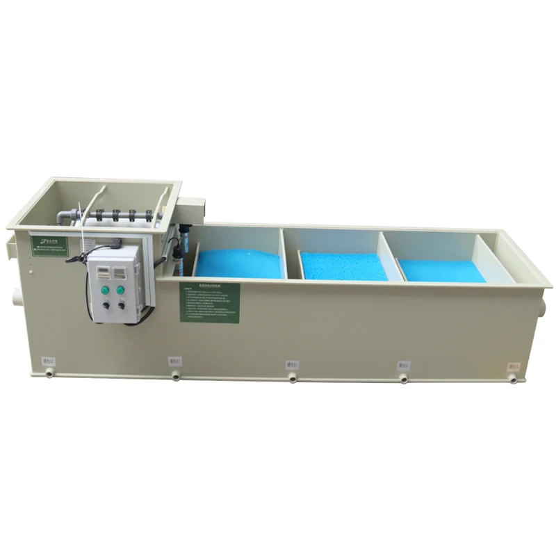 QihangRAS 30m3/h fish pond filter media with uv lamp rotary drum filter factory price koi pond water filter recirculating