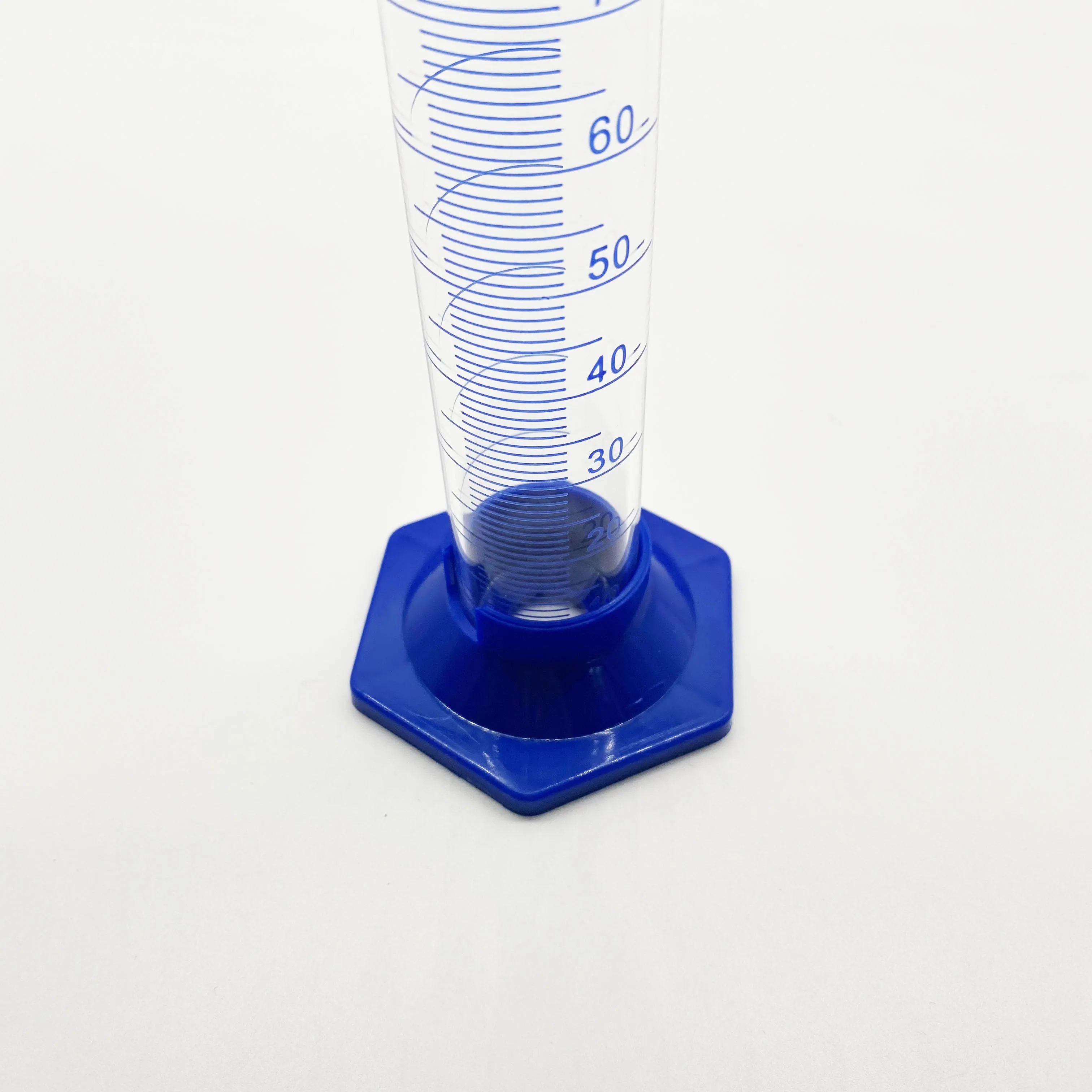 
Best Selling with Brown Blue Graduation 250ml Plastic Base Measuring Cylinder 