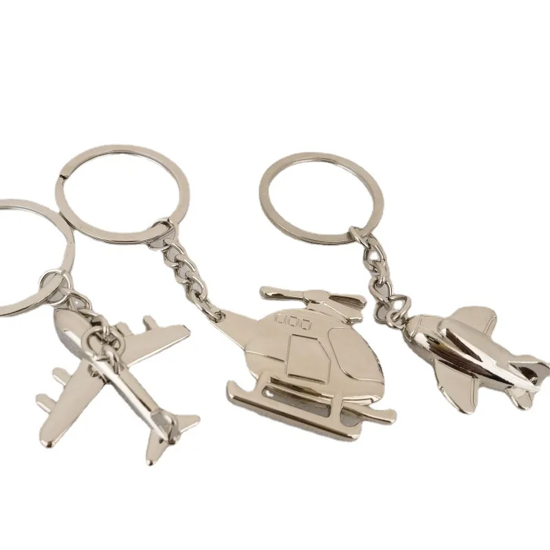 Hot Sale Multi Styles Metal Airliners Fighter Plane Warplane Helicopter Airplane Bomber Aircraft Keychain metal Key Chain