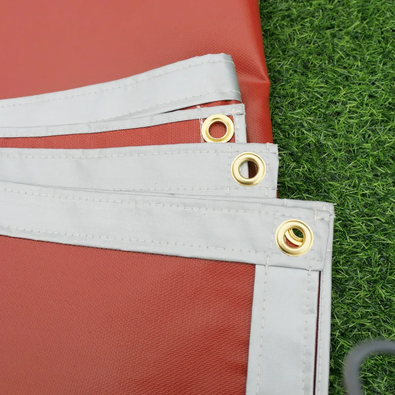 90*90 150*170 Under Fire Pit 3 Layers Double Sided Pad Reflective Edges Fire Proof  Charcoal Grill Deck Patio Fire Pit Mat