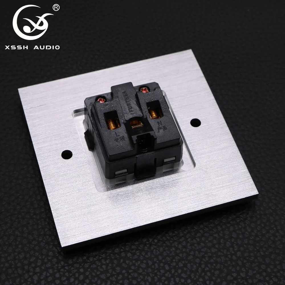 AC 13A Power Outlets YIVO XSSH Audio HIFI  IEC Home Industrial Wall Socket Universal 3 Pins US Electric Plug Connector Socket