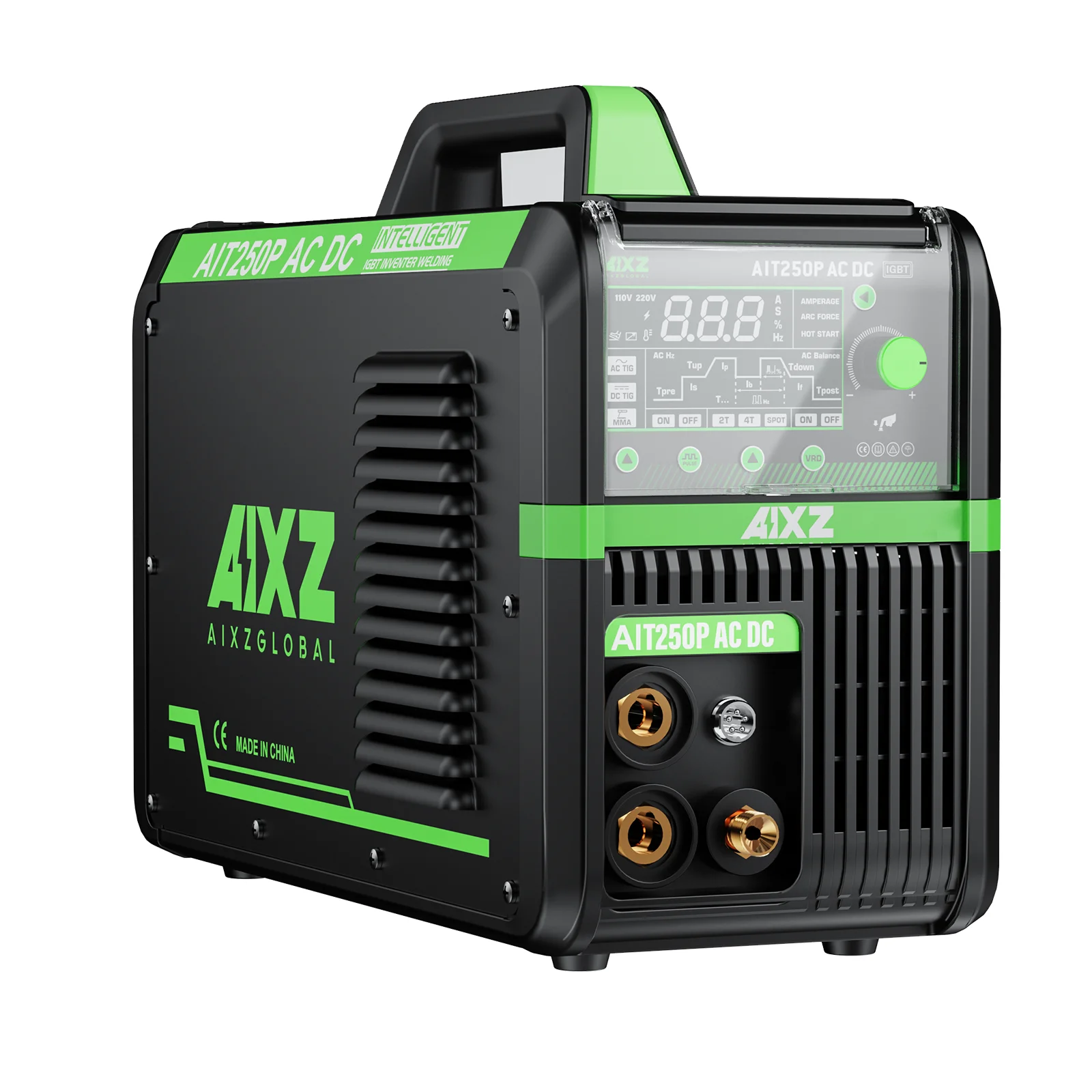 Industry-Leading AIXZGLOBAL  AIXZ ACDC TIG aluminum welding machine AIT250P ACDC WITH welder helmet