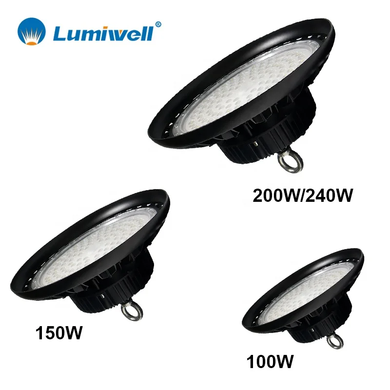 5 Years Warranty Supermarket 140lm/W60W 100W 150W 200W 240W UFO LED Industry Shop Lamp High Bay Lights