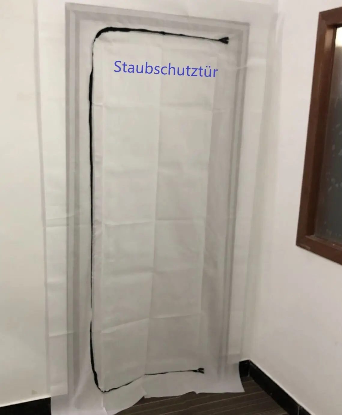 
Staubschutztur zipper door 100% dust proof U C L shape 