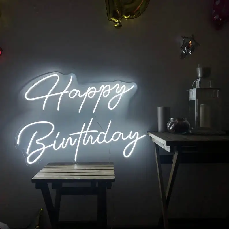 Happy Birthday Creative Alphabet Channel Letter Neon Sign