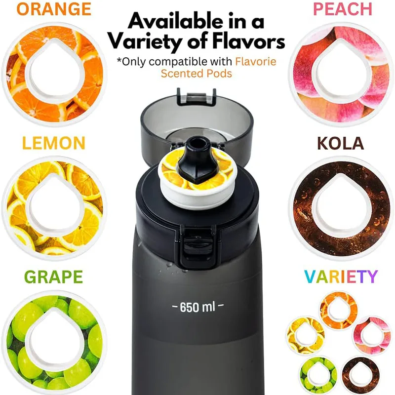 Flavoring Pod Air Scent Fruity Sprite Cola Whisky Milk Coffee Air Pod Water Drink Bottle Air Flavored Scent Up Flavour Pod