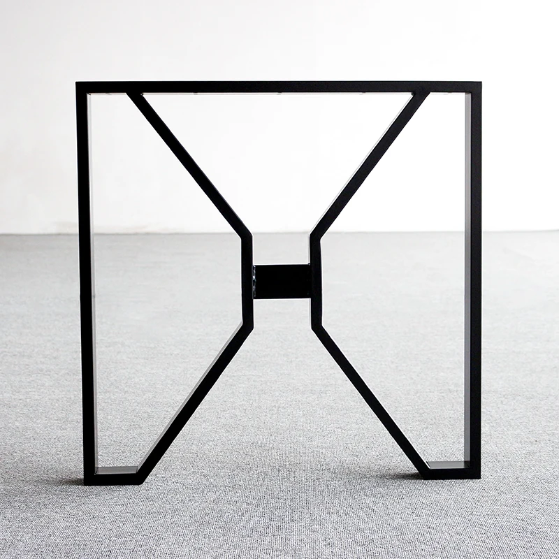 Factory Price Hotel Design Cast iron Furniture Leg Black Powder Coated Metal Table Legs