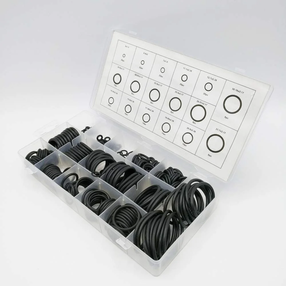 Wholesale 222pc o-ring assortment Rubber O-Ring Washer Gaskets Seal Assortment Kit for plumbing and auto repair