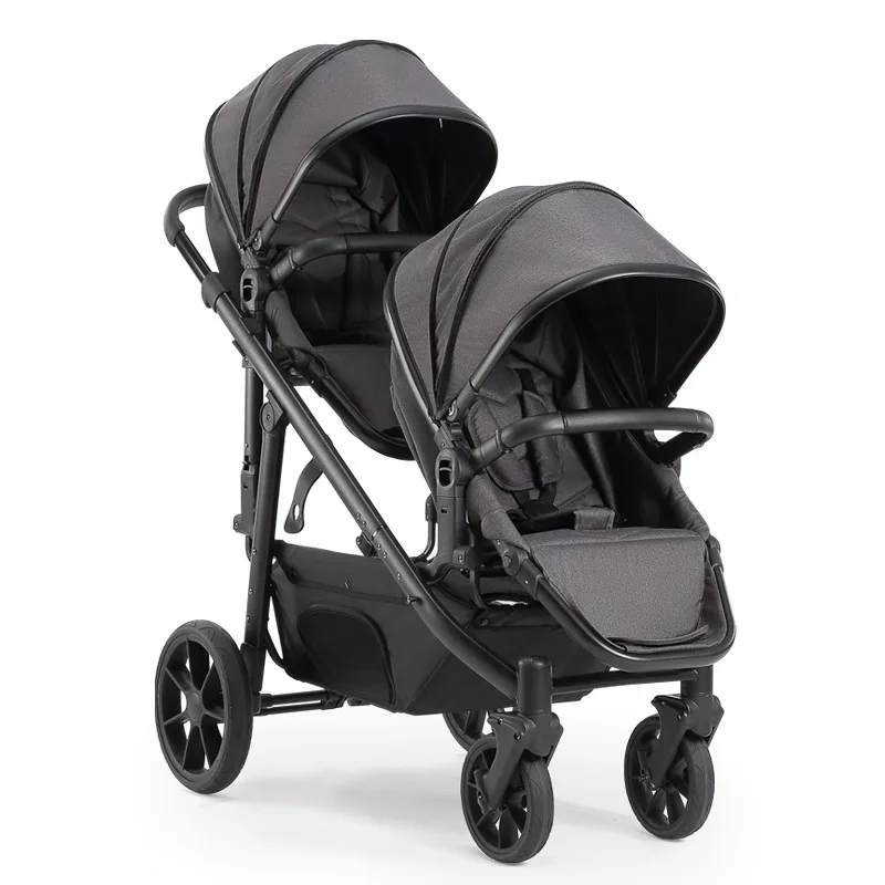 3 in 1 two twin baby stroller for 0-3 years double