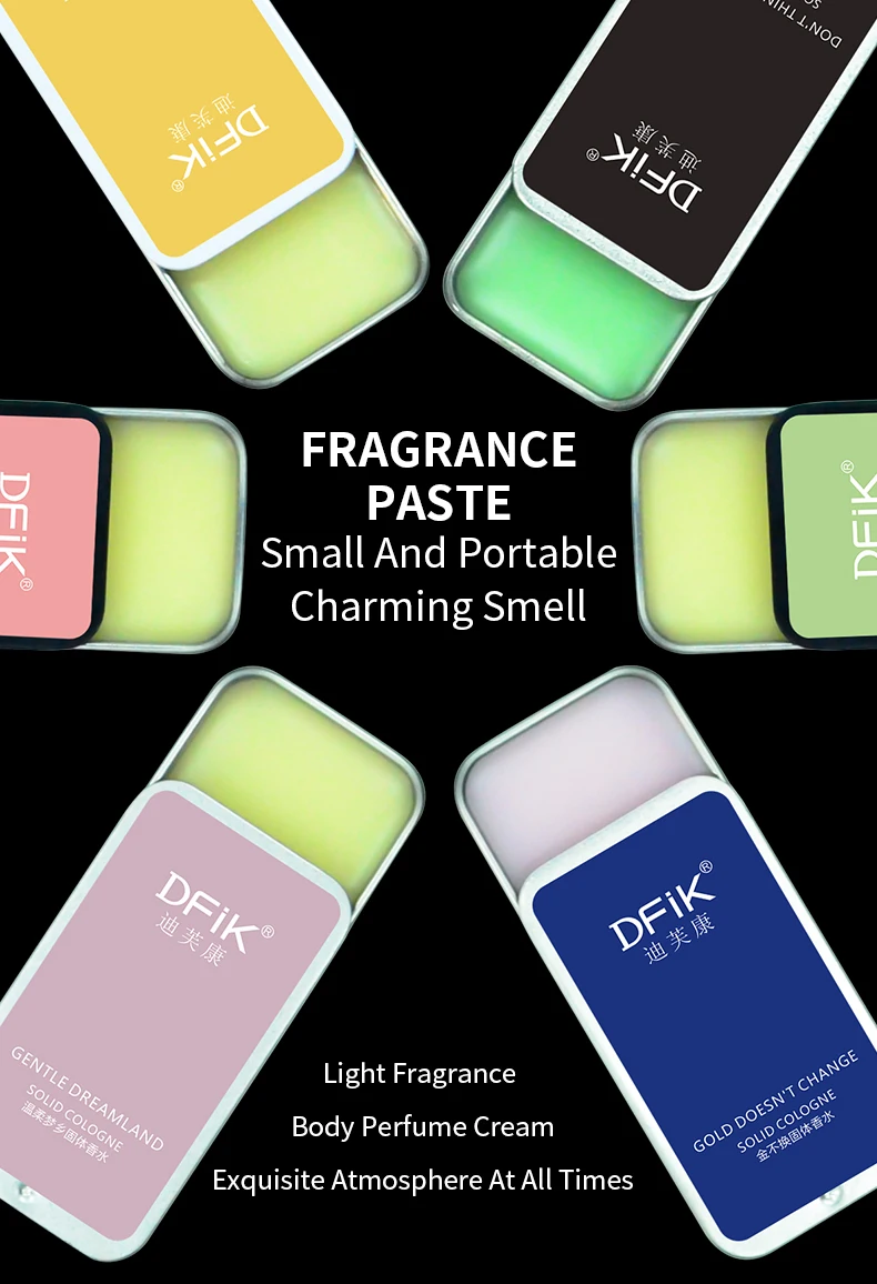 
Wholesale Colognes Fragrances Long Lasting 10g Slide Solid Wax Perfume Compact Private Label 