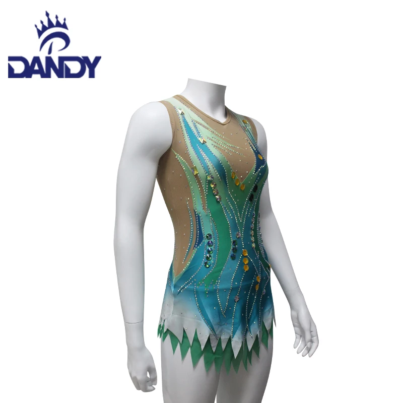 Custom Made Rhythmic gymnastics leotard custom competition gymnastics leotards girls