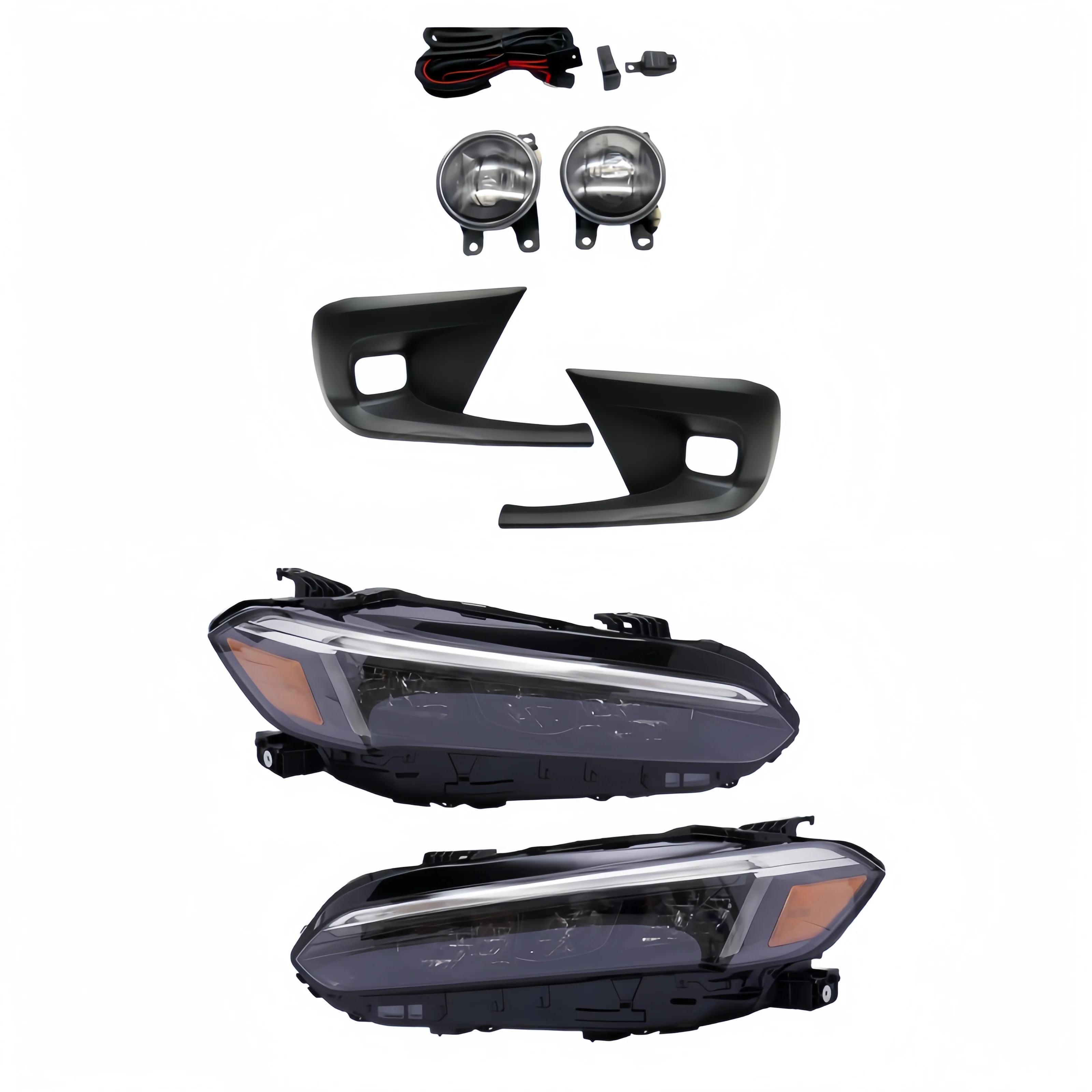 LED Headlight Headlamp Set Foglamp Set Body Kit replacement for Honda Civic 4Door SEDAN 2021 2022 2023 2024