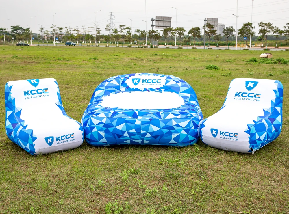 KEEC manufacture air sofa Custom Logo Customized Fabric kids inflatable sofa Wholesale in China