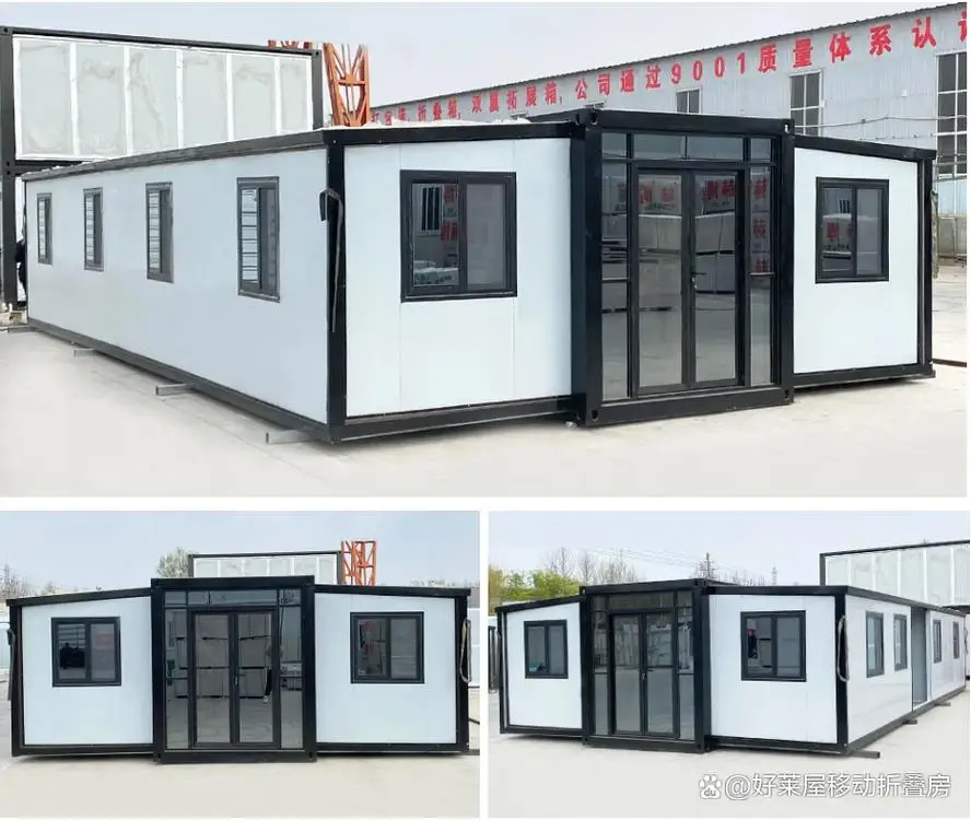 China High Quality Expandable Prefabricated Panel Room Foldable Container Greenhouse Style Mobile House