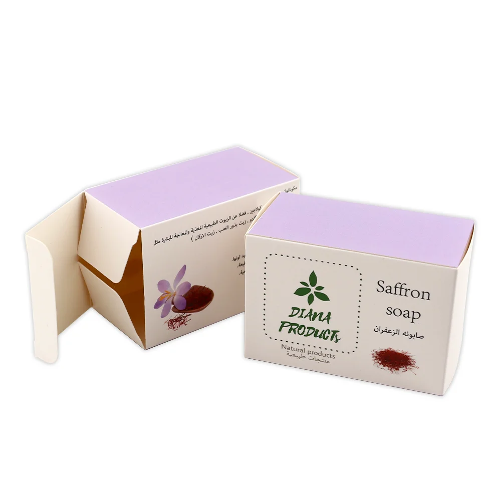 Custom Design Logo Printing White Art Paper Box Soap Bar Packaging Coated Paper Boxes for Soap
