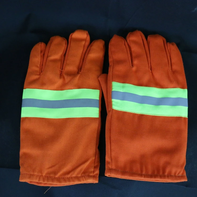 Personal Care Fire Resistant Nylon High Temperature Work Fire Fighter Gloves