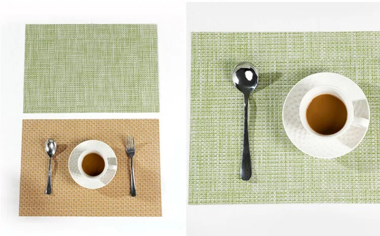 homEdge PVC Placemat Non-Slip Heat Resistant Place Mats Washable Vinyl Placemats