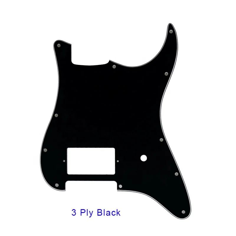 
Pleroo Guitar 11 Screw Holes Tom Delonge Stratocaster Guitar With one bridge PAF Humbucker pickguards for fender <span style=