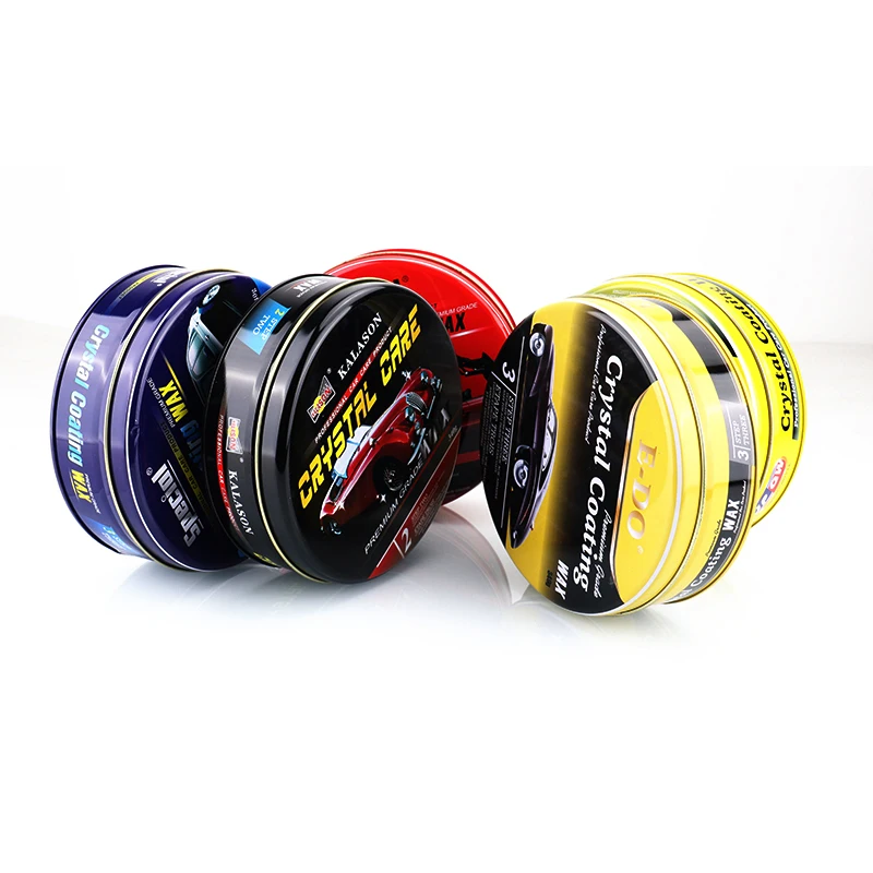 Hot sale custom printing luxury colorful auto polish wax car wax empty metal tin box
