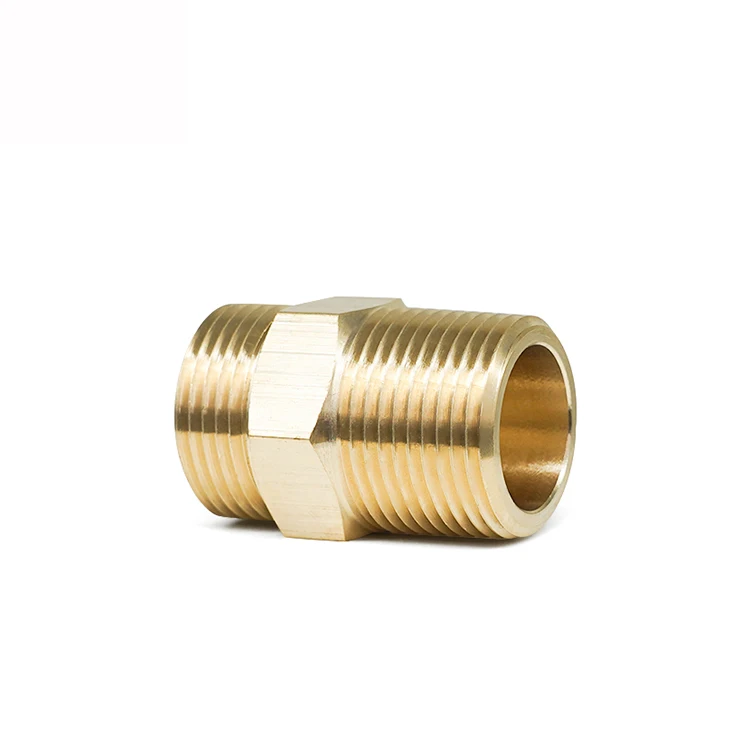 
Hot Sale Customized Pneumatic Fitting Brass Pipe Fitting Hydraulic Fitting 
