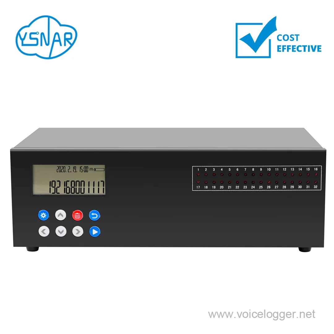 8CH автономный облачная сеть рекордер телефонных звонков с ОС Linux, 8 портов экономически эффективным голосовой регистратор для PSTN / 2-Way Радио Аудио