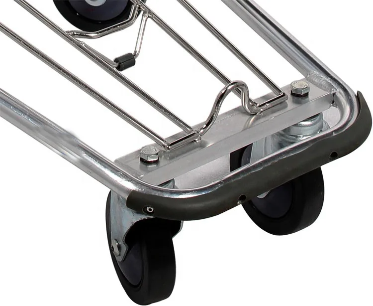 Supplier Customized Duty Free Shop Shopping Trolley Airport Advertising Promotional Car High Speed Rail Station Metal Trolley
