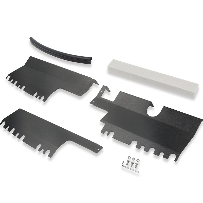 Car Accessories Fit for Subaru WRX/WRX STi 2015-2020 Aluminum Radiator Cooling Plate Panel Cover Kit/ Shroud Replacement 1 Set