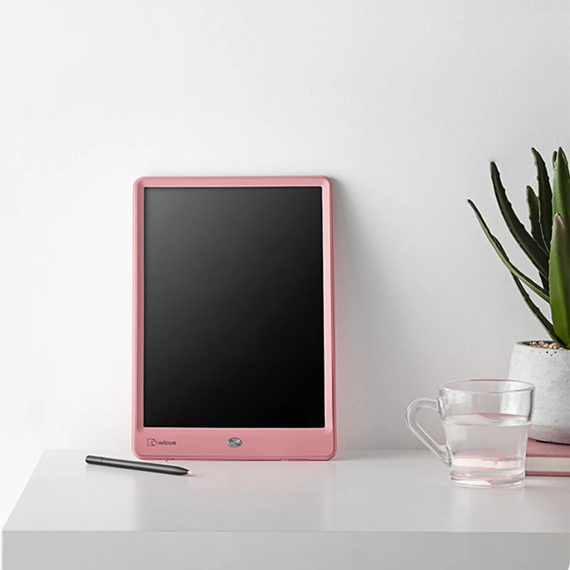 Wicue Indonesia RTS 10 inci warna Tablet penulisan LCD shell biru tablet penulisan lcd barang-barang rumah tangga Bantalan Memo
