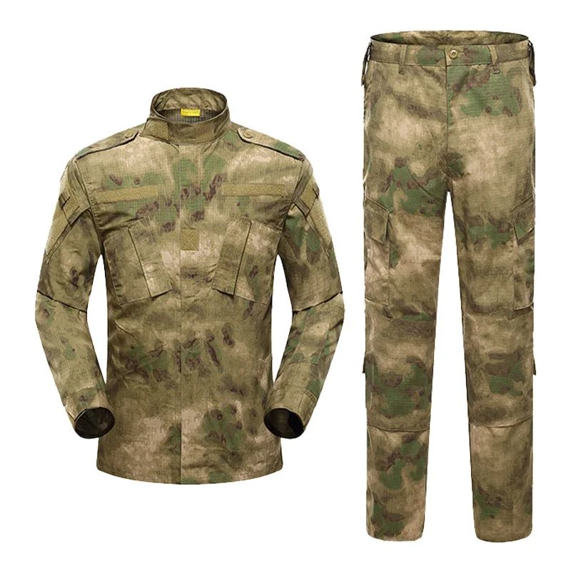 Men Tactical Uniforms Acu Universal  Suit Camouflage Ripstop Security Guard Uniform